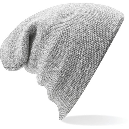 Bonnet Original à revers | B45 | Couleurs:Heather Grey Tailles:One Size | BEECHFIELD | flocage broderie impression transfert  sé