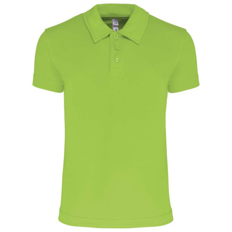 Polo sport manches courtes enfant | PA484 | Couleurs:Lime  | PROACT® | flocage broderie impression transfert  sérigraphie vêteme