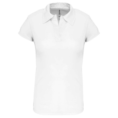 Polo sport manches courtes femme | PA483 | Couleurs:White  | PROACT® | flocage broderie impression transfert  sérigraphie vêteme