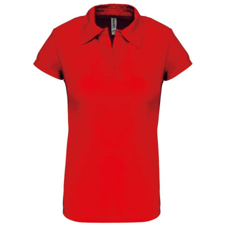 Polo sport manches courtes femme | PA483 | Couleurs:Red  | PROACT® | flocage broderie impression transfert  sérigraphie vêtement