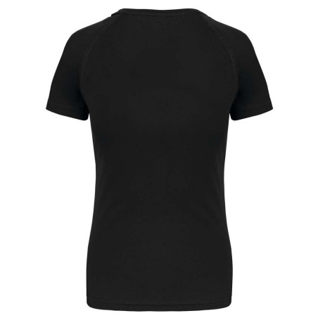 T-shirt de sport manches courtes femme | PA439 | Couleurs:Black  | PROACT® | flocage broderie impression transfert  sérigraphie 