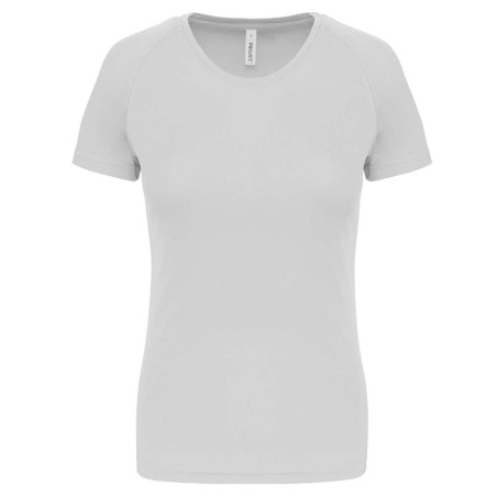 T-shirt de sport manches courtes femme | PA439 | Couleurs:White  | PROACT® | flocage broderie impression transfert  sérigraphie 