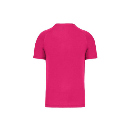 T-shirt de sport manches courtes col v homme | PA476 | Couleurs:Fuchsia  | PROACT® | flocage broderie impression transfert  séri