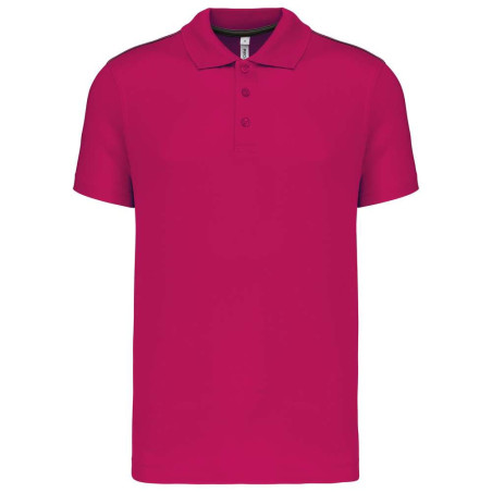 Polo manches courtes homme | PA480 | Couleurs:Fuchsia  | PROACT® | flocage broderie impression transfert  sérigraphie vêtement p