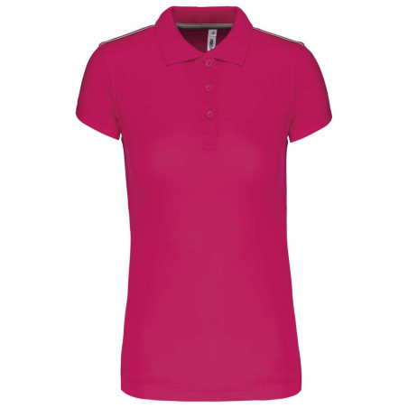 Polo manches courtes femme | PA481 | Couleurs:Fuchsia  | PROACT® | flocage broderie impression transfert  sérigraphie vêtement p