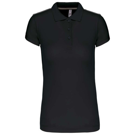 Polo manches courtes femme | PA481 | Couleurs:Black  | PROACT® | flocage broderie impression transfert  sérigraphie vêtement per