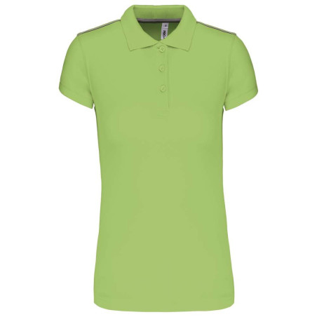 Polo manches courtes femme | PA481 | Couleurs:Lime  | PROACT® | flocage broderie impression transfert  sérigraphie vêtement pers