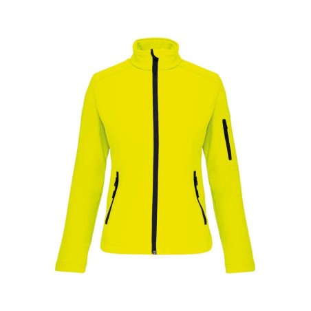 Veste softshell 3 couches femme | K400 | Couleurs:Fluorescent Yellow  | KARIBAN | flocage broderie impression transfert  sérigra