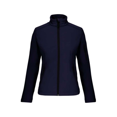 Veste softshell 3 couches femme | K400 | Couleurs:Navy  | KARIBAN | flocage broderie impression transfert  sérigraphie vêtement 