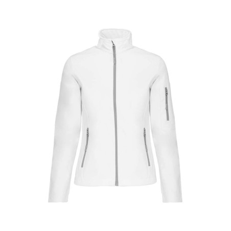 Veste softshell 3 couches femme | K400 | Couleurs:White  | KARIBAN | flocage broderie impression transfert  sérigraphie vêtement