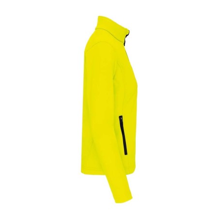 Veste softshell 3 couches femme | K400 | Couleurs:Fluorescent Yellow  | KARIBAN | flocage broderie impression transfert  sérigra