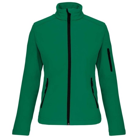 Veste softshell 3 couches femme | K400 | Couleurs:Kelly Green  | KARIBAN | flocage broderie impression transfert  sérigraphie vê