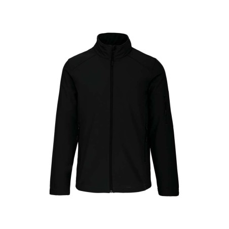 Veste softshell 3 couches homme | K401 | Couleurs:Black  | KARIBAN | flocage broderie impression transfert  sérigraphie vêtement