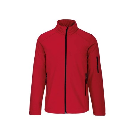 Veste softshell 3 couches homme | K401 | Couleurs:Red  | KARIBAN | flocage broderie impression transfert  sérigraphie vêtement p