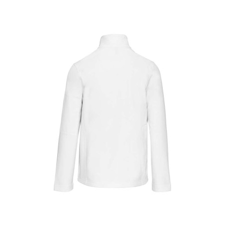 Veste softshell 3 couches homme | K401 | Couleurs:White  | KARIBAN | flocage broderie impression transfert  sérigraphie vêtement