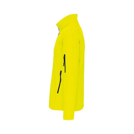 Veste softshell 3 couches homme | K401 | Couleurs:Fluorescent Yellow  | KARIBAN | flocage broderie impression transfert  sérigra