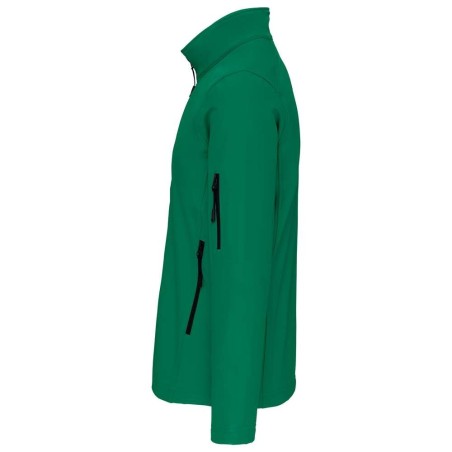 Veste softshell 3 couches homme | K401 | Couleurs:Kelly Green  | KARIBAN | flocage broderie impression transfert  sérigraphie vê