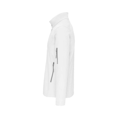 Veste softshell 3 couches homme | K401 | Couleurs:White  | KARIBAN | flocage broderie impression transfert  sérigraphie vêtement